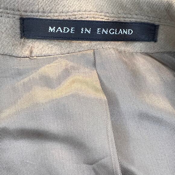 Alexandre of England Cashmere Coat Mens Size 48 Brown Fine Quality Suit Jacket - Picture 8 of 10